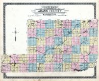 Adams County Outline Map, Adams County 1912